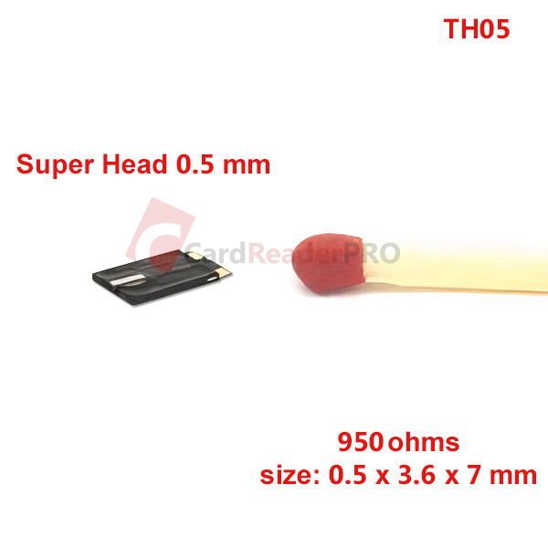 Super thin magnetic head 0.5 mm 1 track TH05