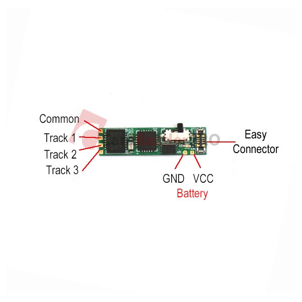 MSR014 magnetic card reader schematic connection guide